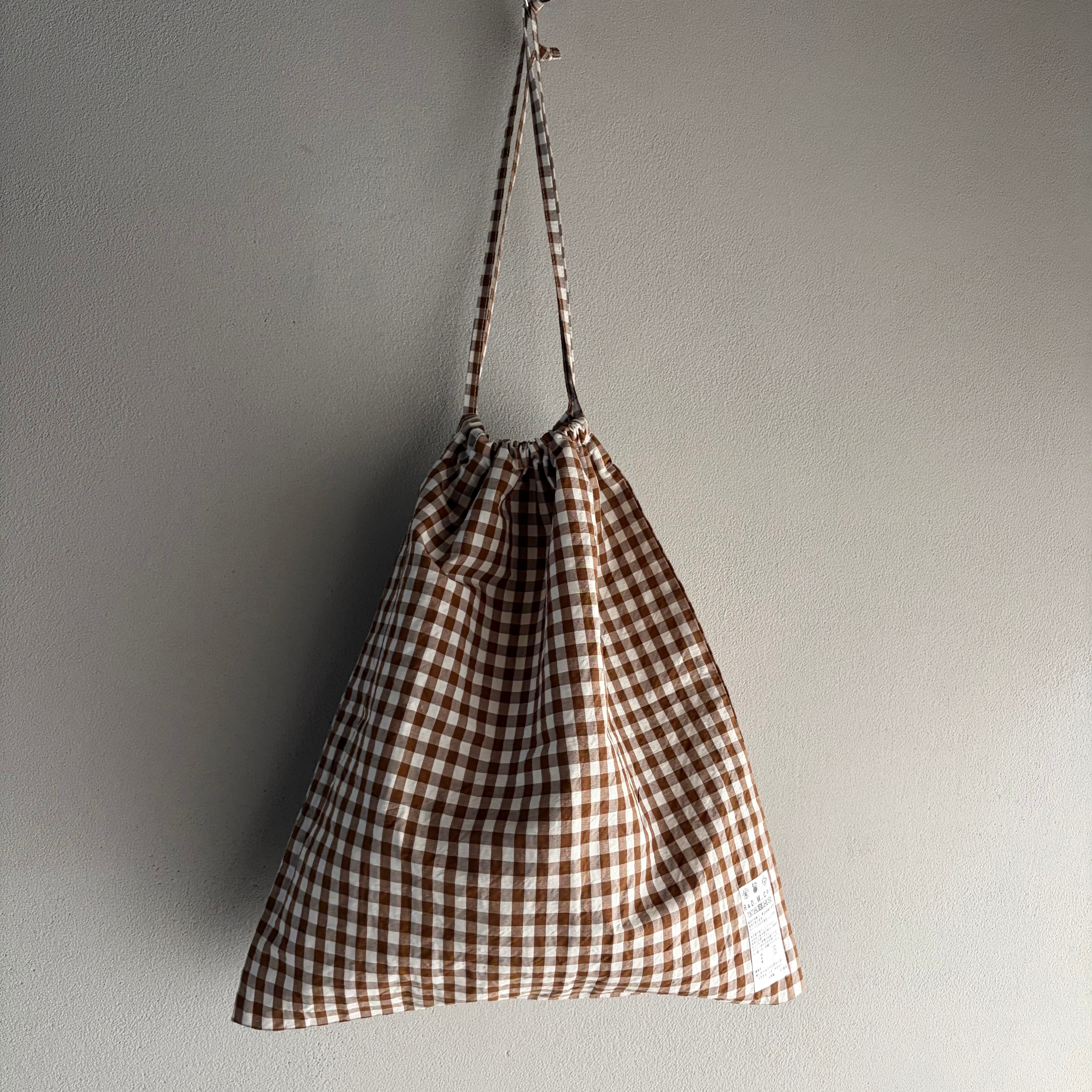 R&D.M.Co-/OLDMAN'S TAILOR オールドマンズテーラー DRAWSTRING BAG L