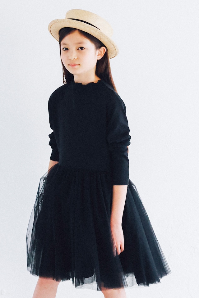 TUTU T-DRESS BLACK 6Y-11Y