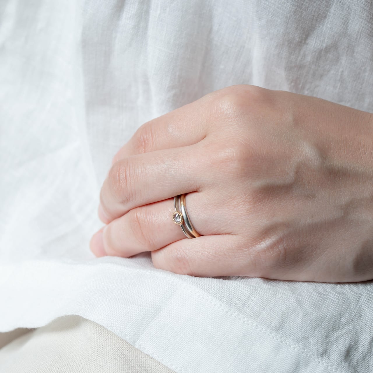 atelier plow ローズカットダイヤモンドリング K10イエローゴールド ローズカットダイヤモンドリング | atelier plow online shop