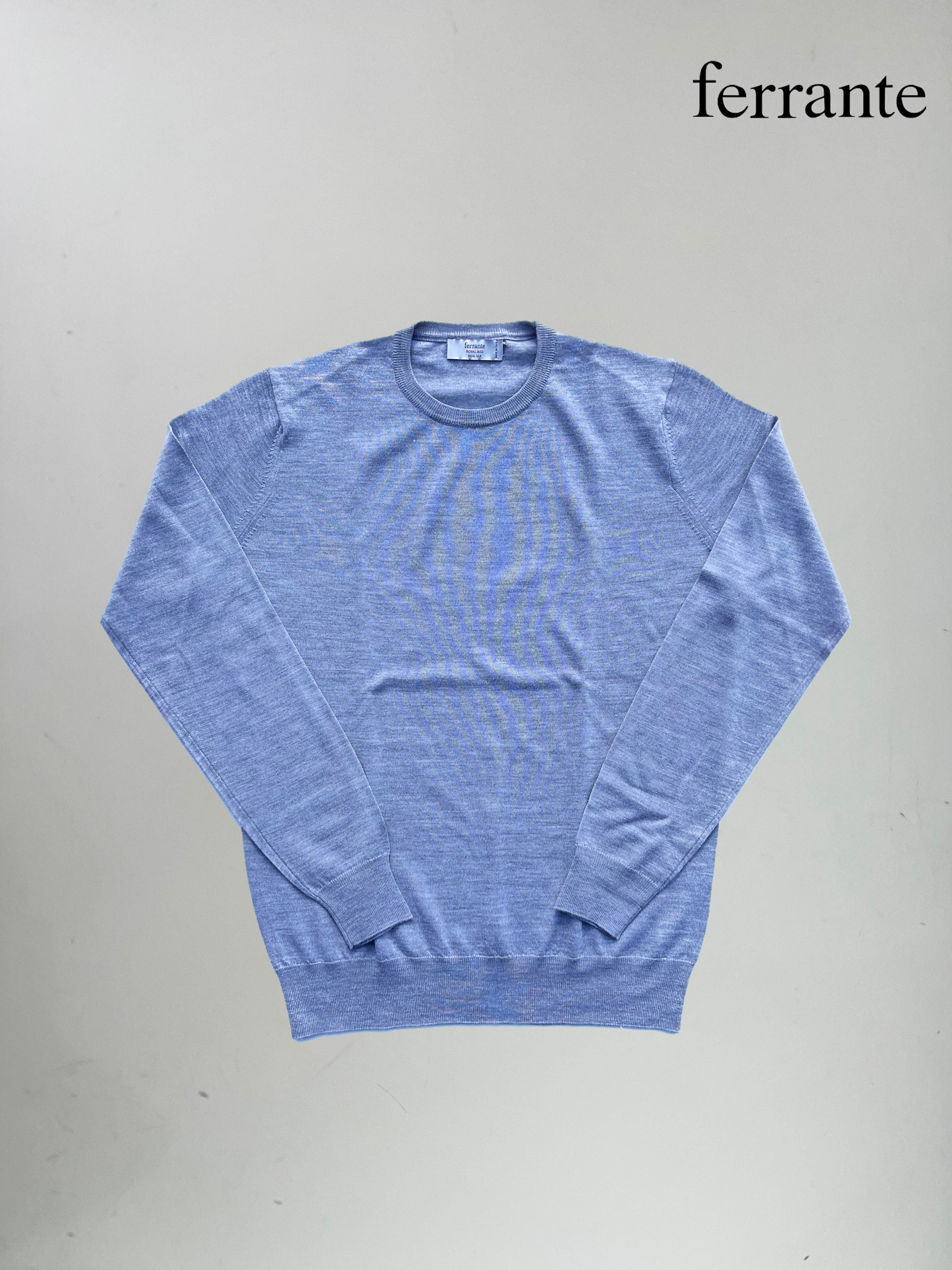 ZANONE（ザノーネ） 5ゲージ クルーネックケーブルニット BLACK