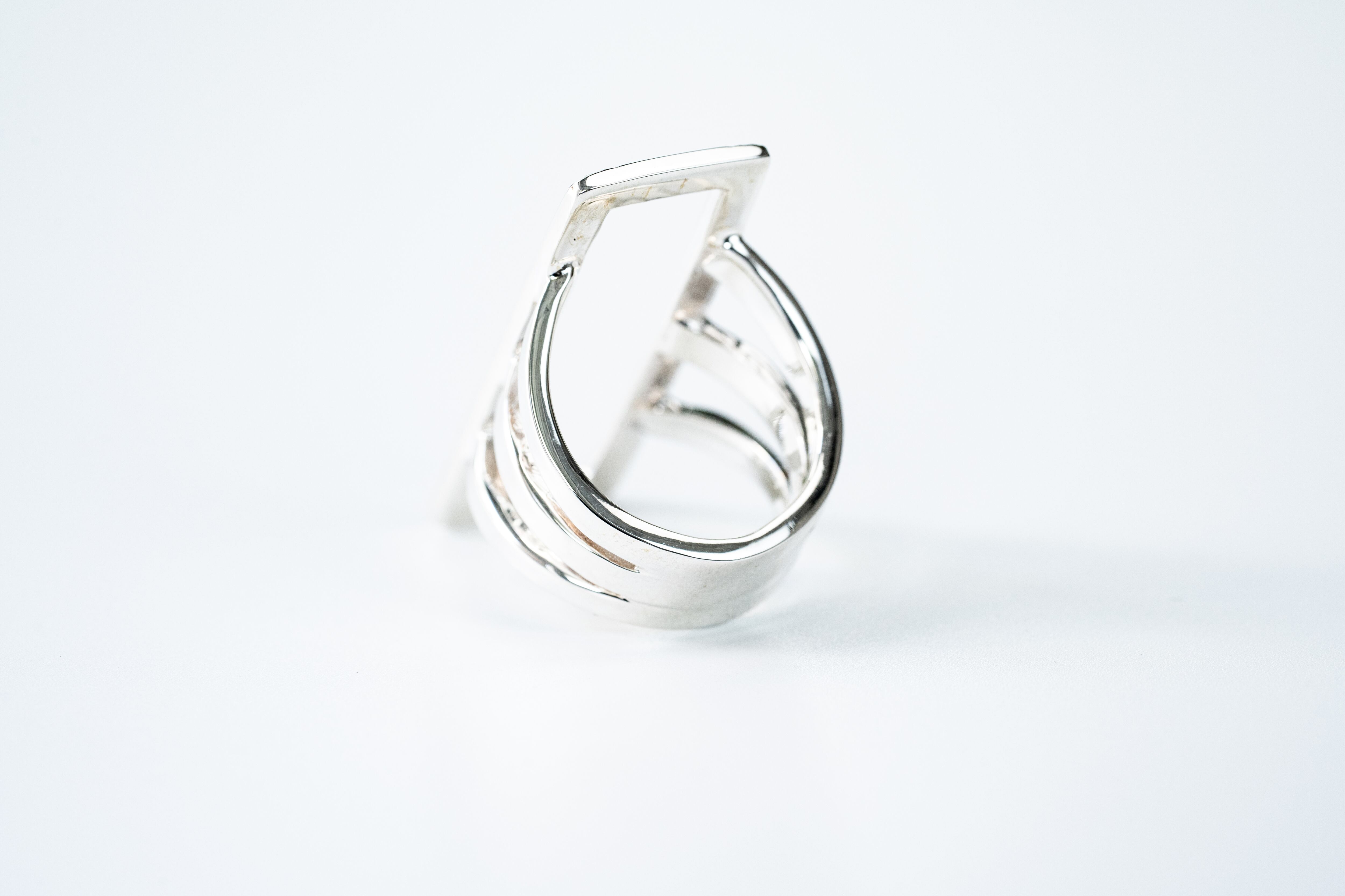 R-055 See through square ring | WAKAN SILVER SMITH online store