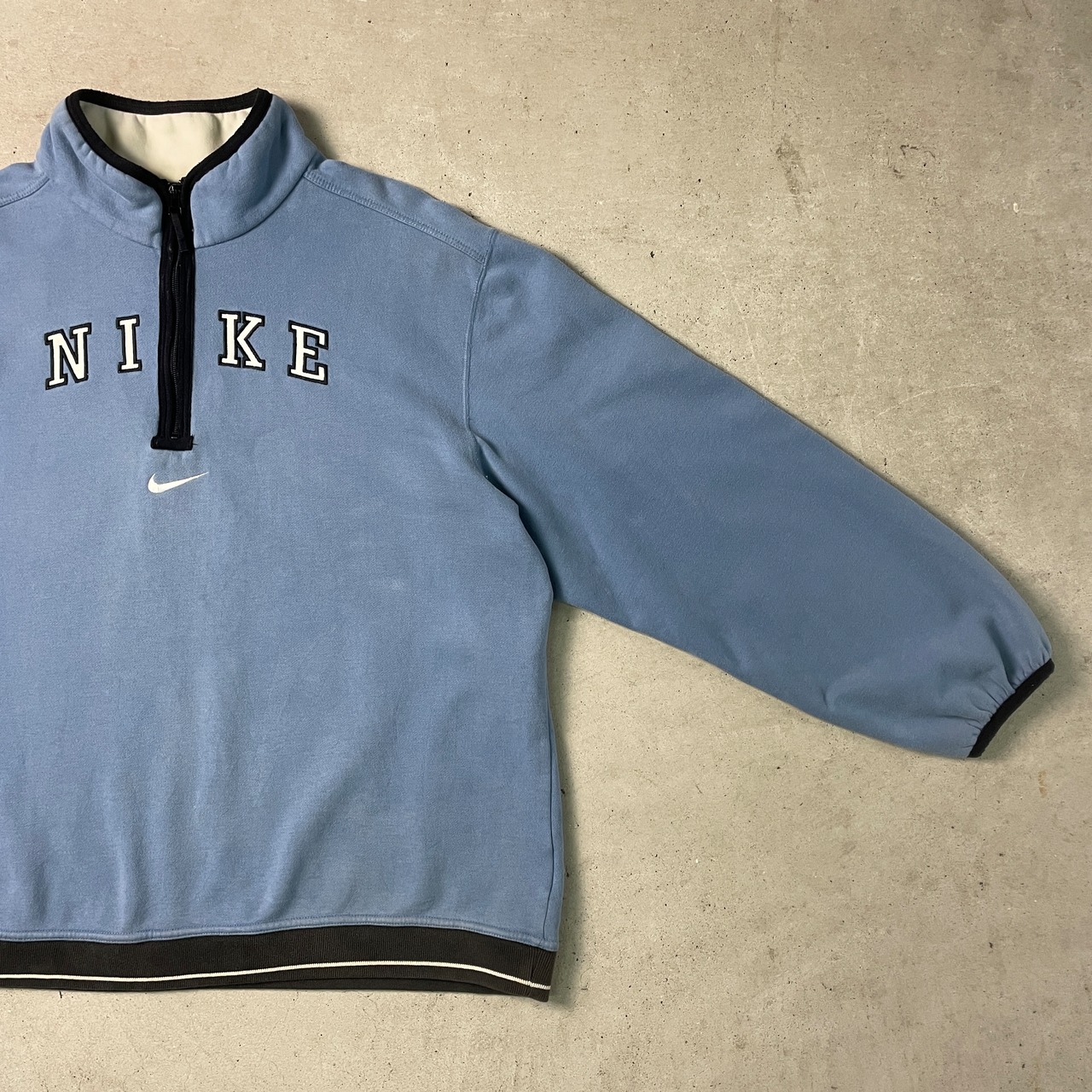 90〜00年代 NIKE TEAM ナイキ スウェットシャツ ハーフジップ メンズL 