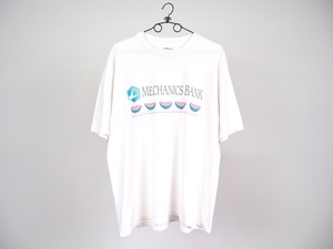 1980’s MECHANICS BANK T-shirt XL /made in USA