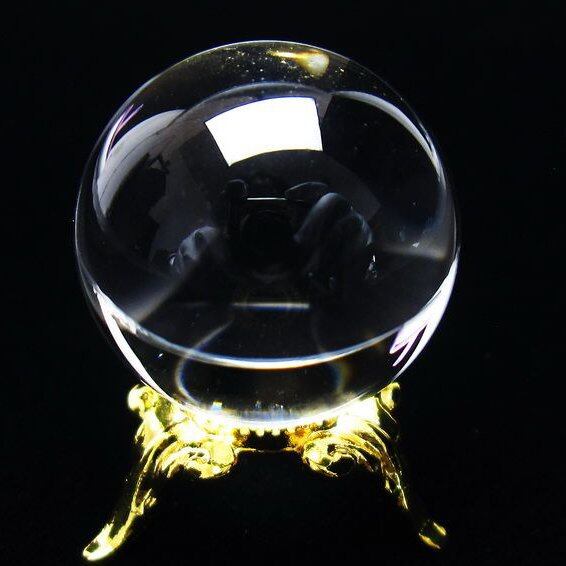 水晶 丸玉 ブラジル産 24mm 一点物 141-6408