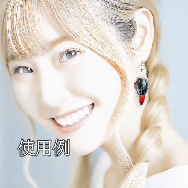 こぼれポリタレ　ピアス（イヤリング変更可）