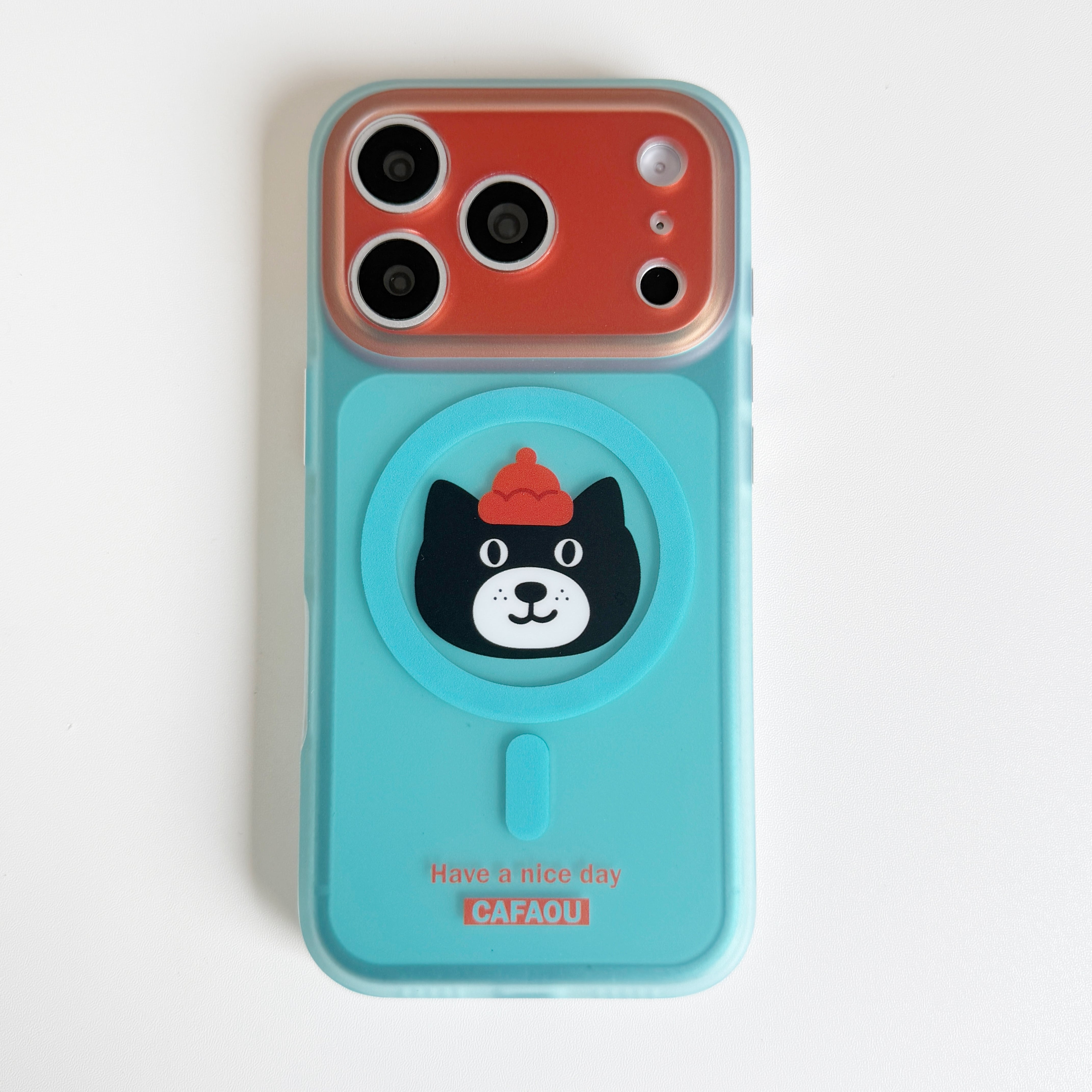 MagSafe対応 iPhone 17 16 15 ケース 半透明 マット調 アニマル