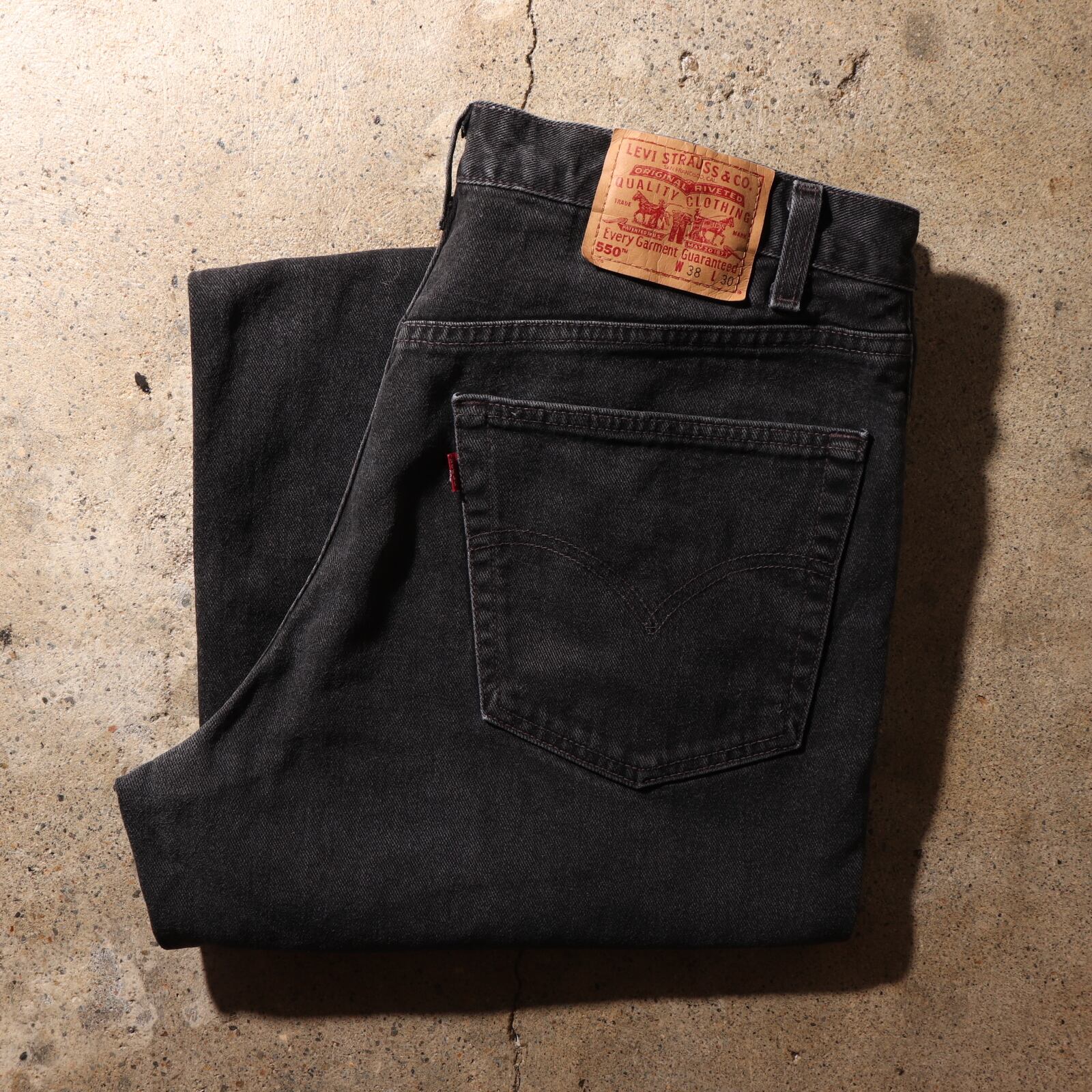 38×36 Levi’s 501 米国製 サルファー染め ブラックデニム