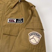 CANTERBURY カンタベリー 60/40クロス ミリタリー マウンテンパーカー ジャケット サイズ M /メンズ/カーキベージュ系/ラグビー