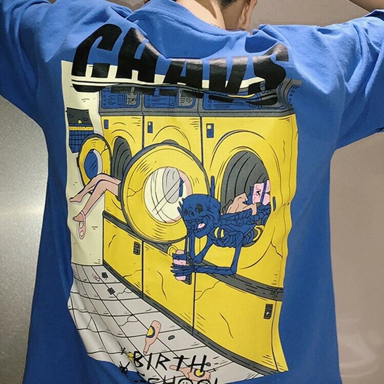 全3色 Tシャツ カットソー プリント カジュアル シンプル