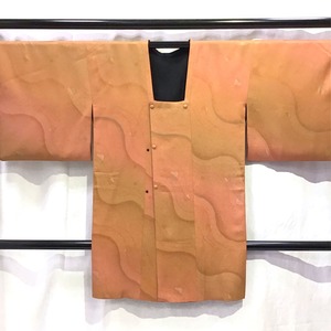 道行・着物・和装コート・リバーシブル・オレンジ系地・No.200701-1636・梱包サイズ60