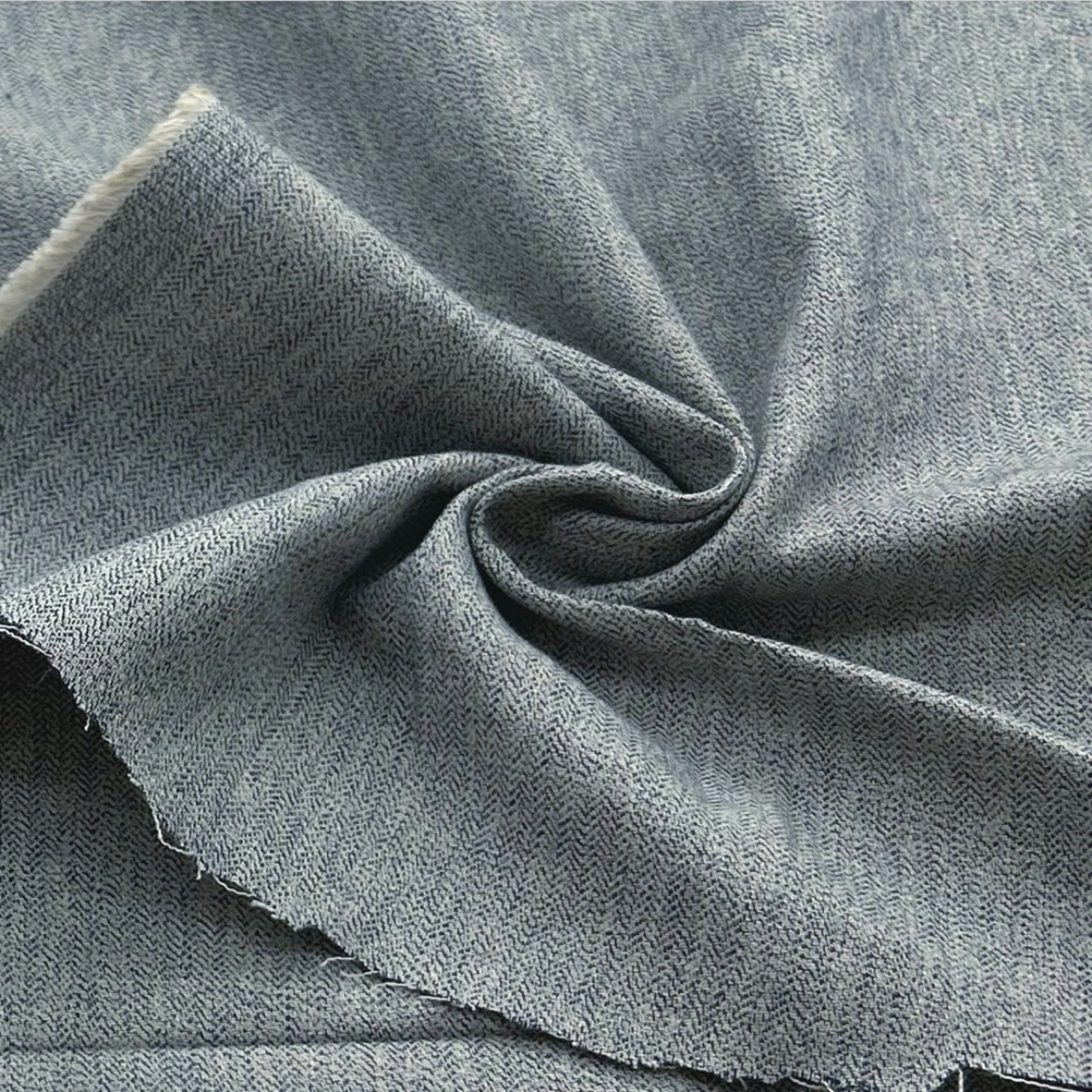 ★NY587◆3.5m◆綿100%ジャガードデニム調生地◆ライトブルー系