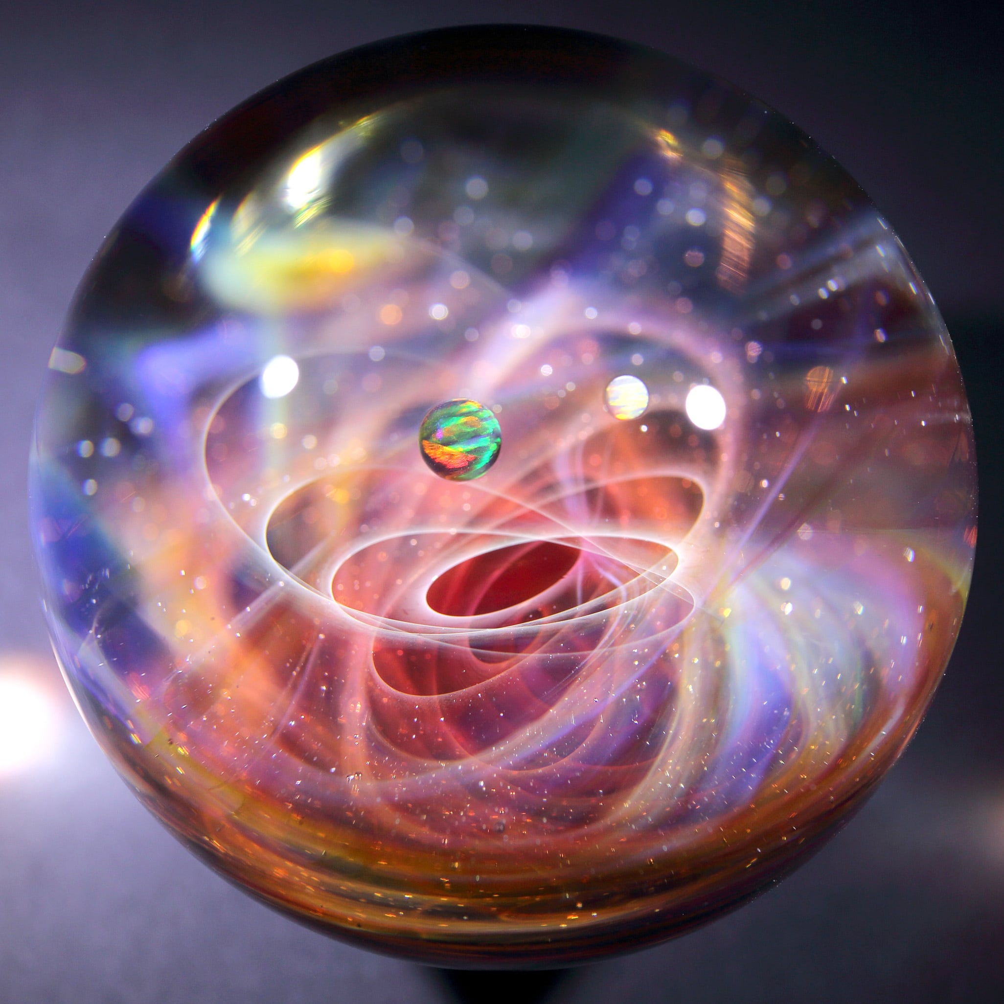 58mm Galaxy Glass Marble 宇宙ガラスマーブル - オブジェ no.M283