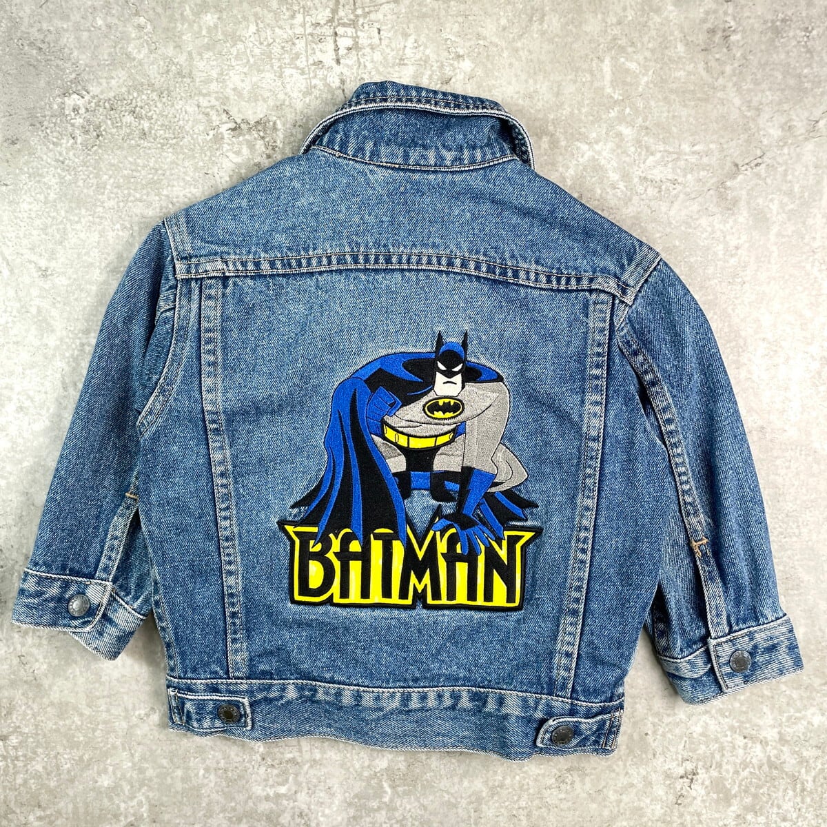 kids】90年代 WARNER BROS STUDIO BATMAN バットマン デニムジャケット