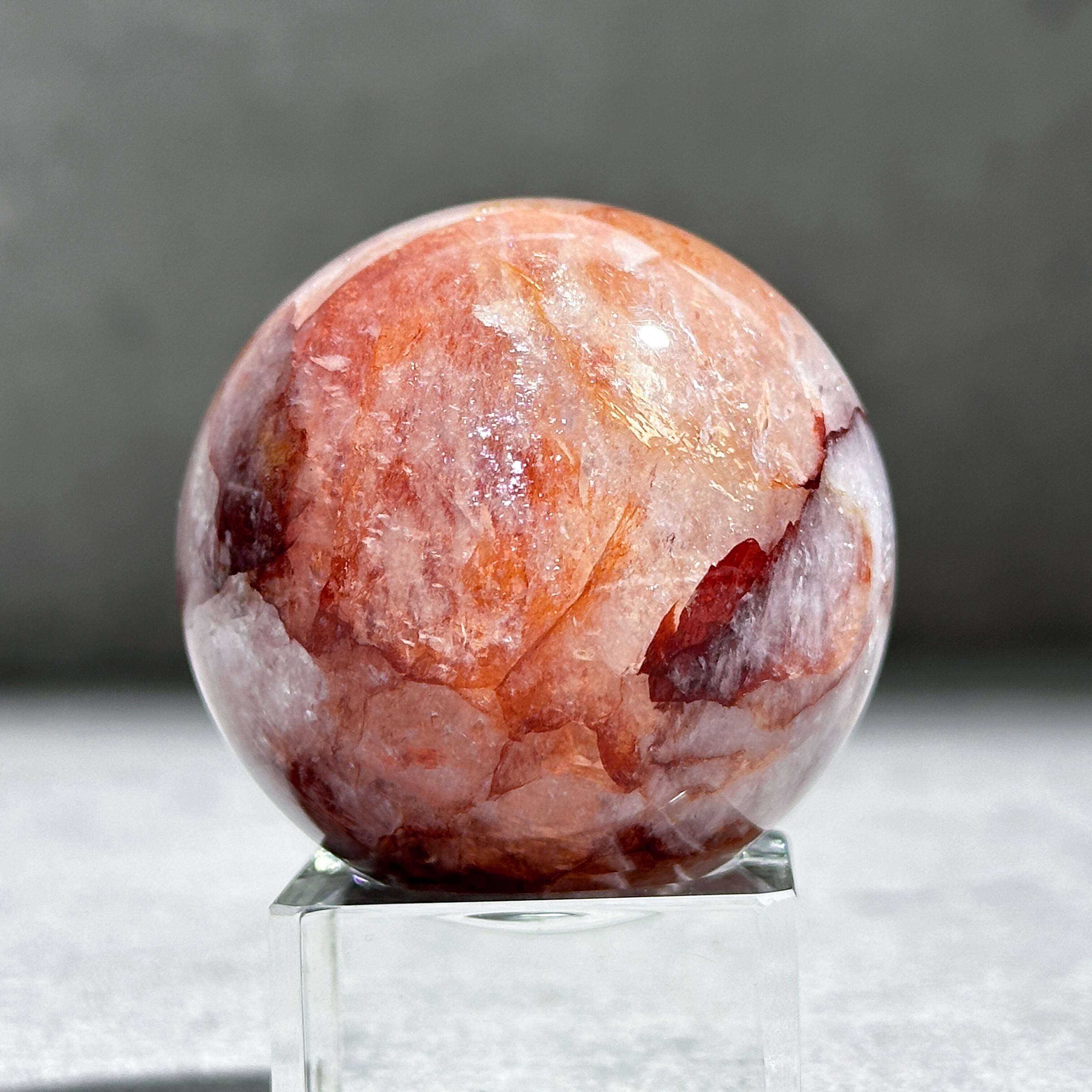 レッドヘマタイトクォーツ スフィア 41◇Red Hematite Quartz◇ 天然石