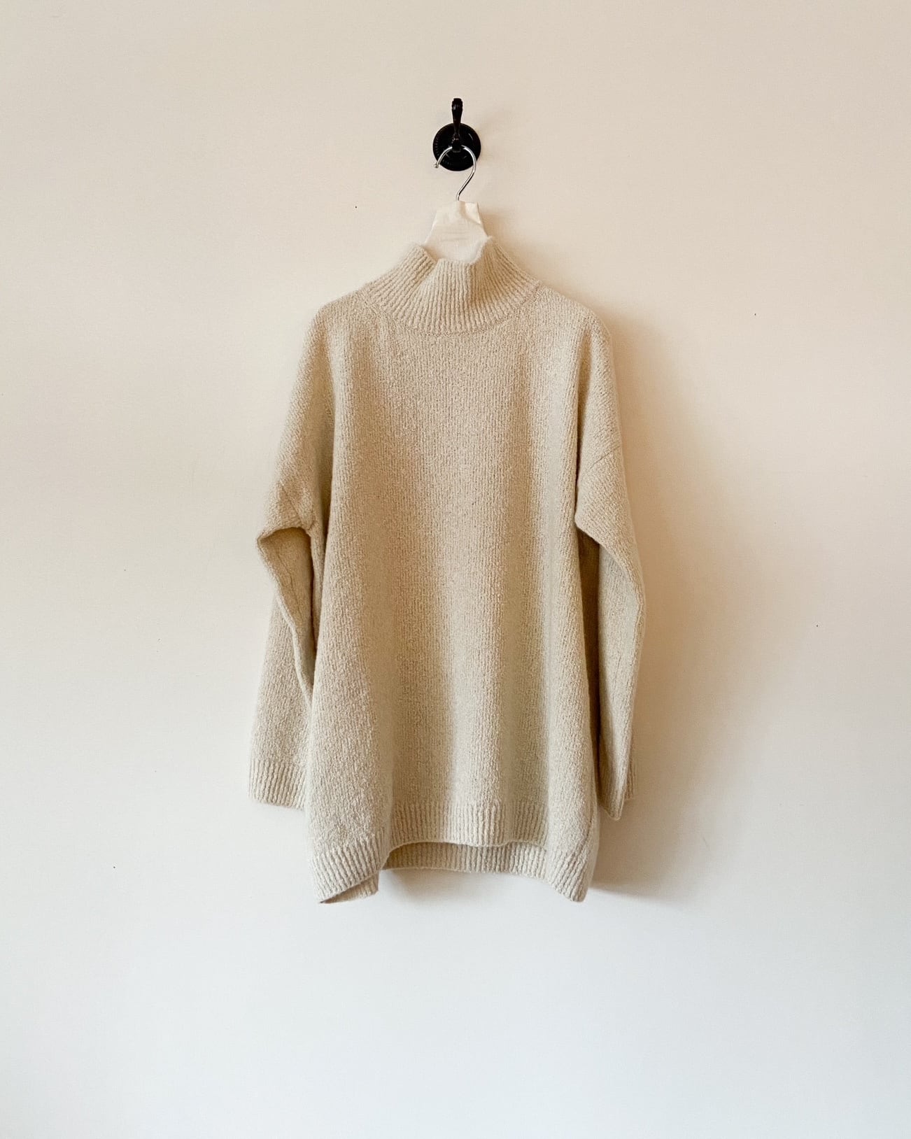 evam eva ブークレーヤーンタートルネック　boucle yarn turtleneck