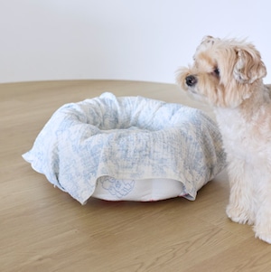 予約【azalea】Blue Check Reversible Blanket
