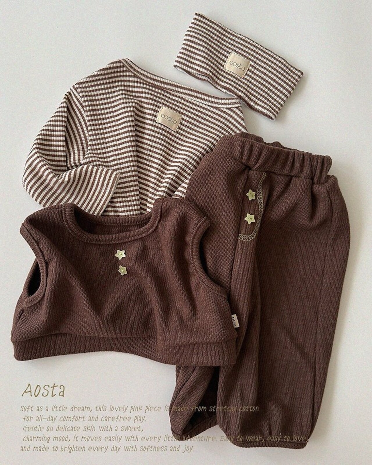 韓国子供服 / 26Autumn / Aosta / クッキーヘアバンド / 秋服 *FREE*