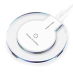 iFormosa Qi 規格充電パッド ワイヤレス充電器 無接点充電 ラウンド クリスタル ファンタジー ホワイト