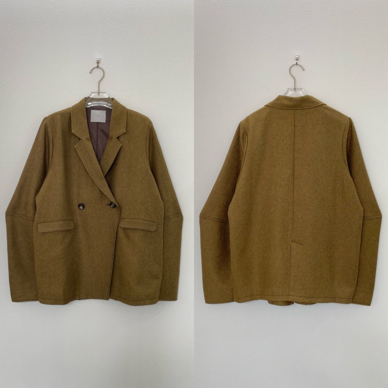 special price【9月上旬発送】[3piece] color stitch set/mustard