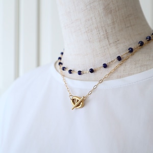 Toggle Clasp necklace／Anchor-G