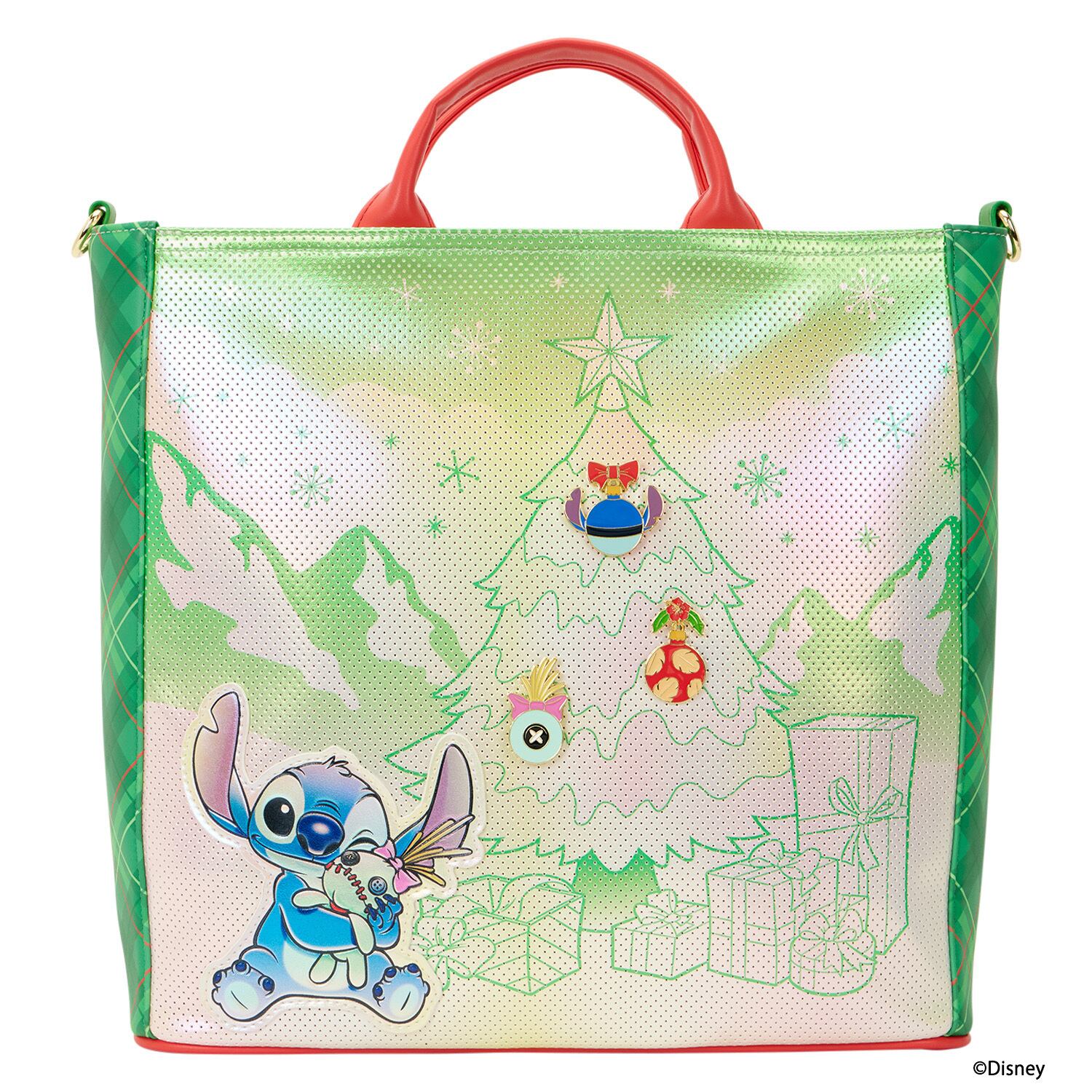 LF DISNEY LILO AND STITCH HOLIDAY TOTE BAG_WDTB3370