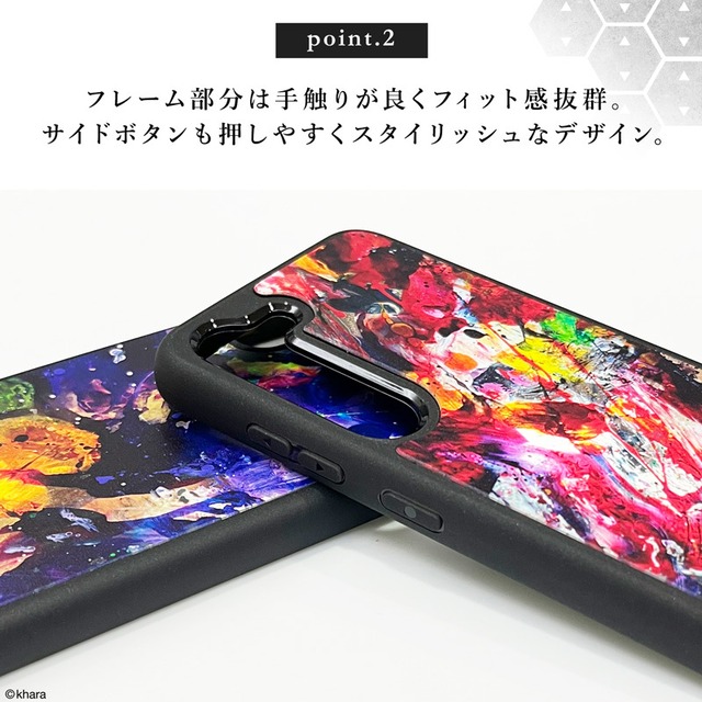 EVANGELION Painting MOBILE CASE by Cigarette-burns Galaxy ＜RED(EVA-02)＞