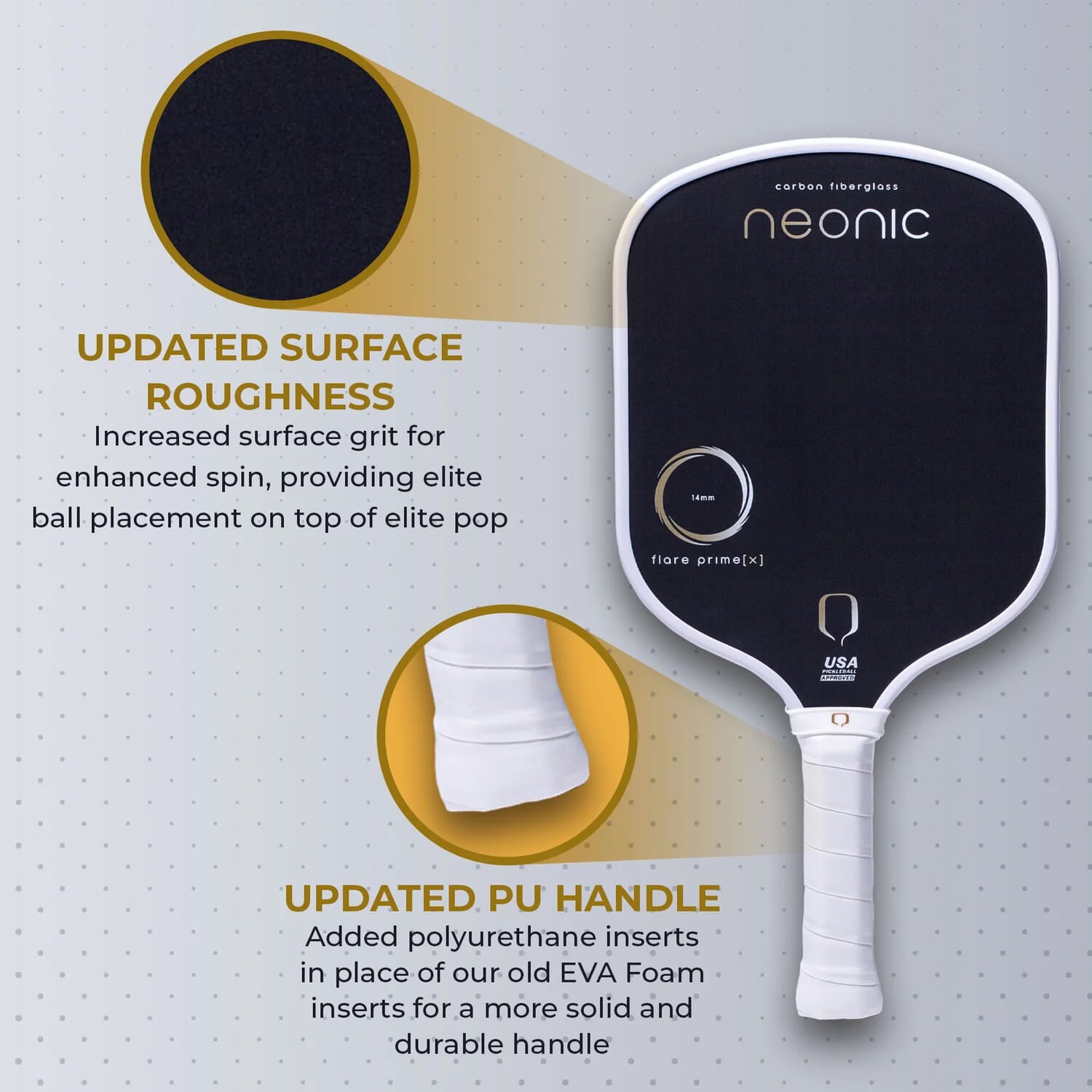 【コスパ◎】ピックルボール パドル REANOX 3D18K CFS SagaBloom16front.webp