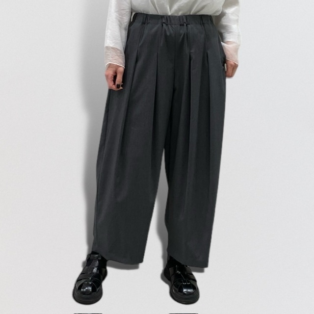 mizuiro ind waist tuck wide pants