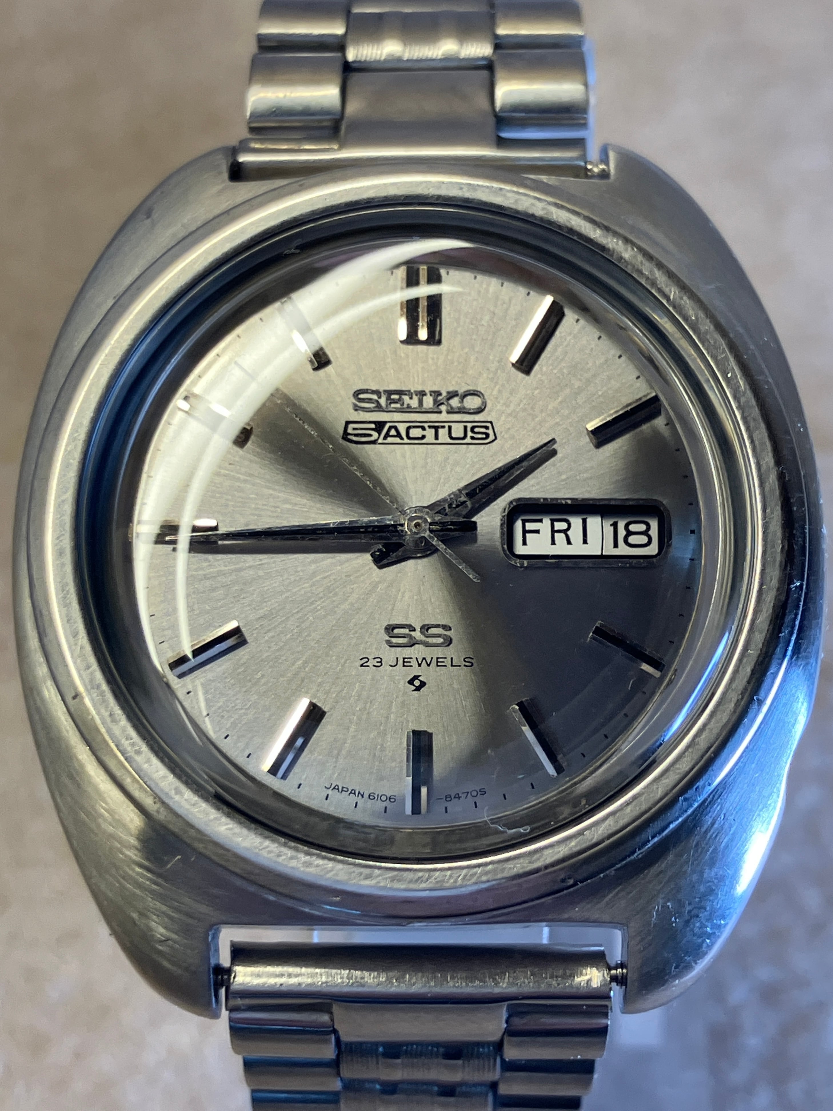 1970年9月製】KING SEIKO King Seiko 5625-7000／自動巻き 金白文字盤