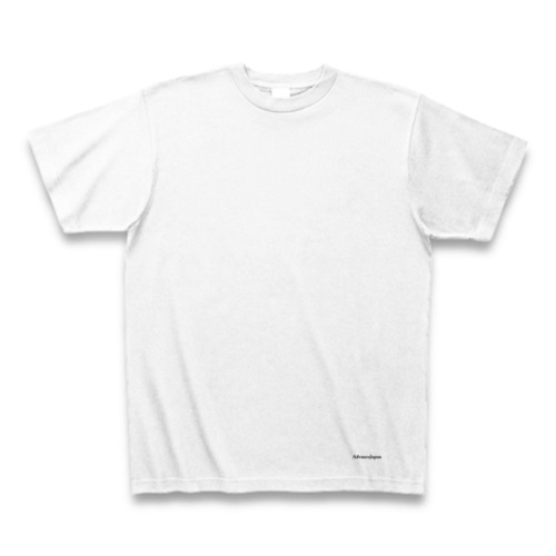 無地 Tシャツ ヘビーウェイト5.6oz (AdvanceJapan小ロゴ入り) ホワイト