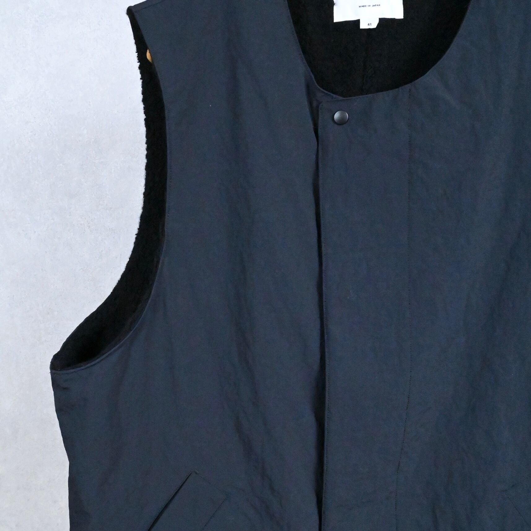 25AW》【STILL BY HAND】NYLON BOA VEST スティルバイハンド ナイロン