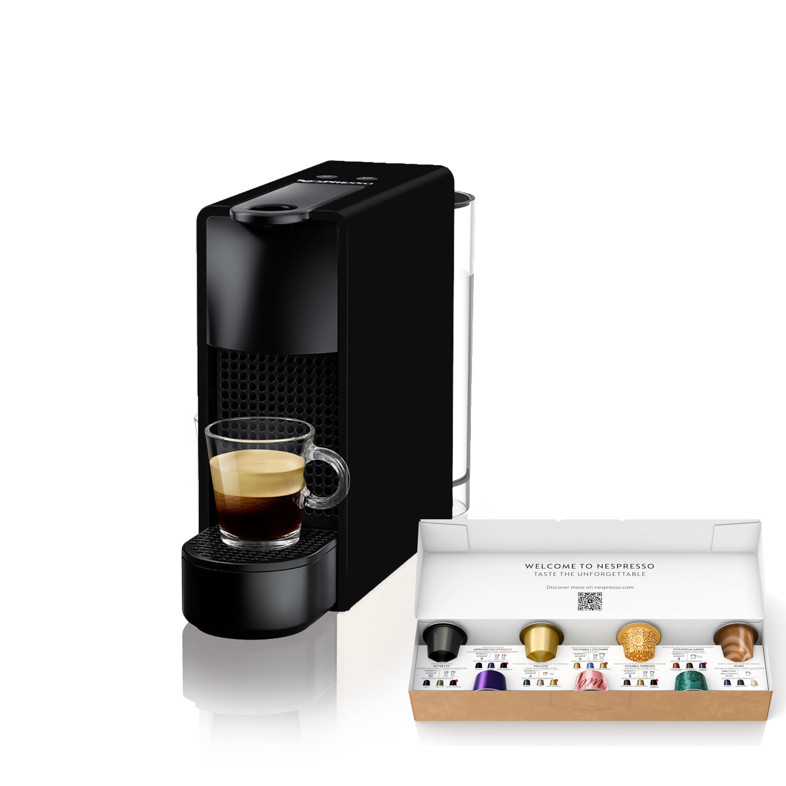 【努力特価】ネスプレッソ カプセル式コーヒー エッセンサ ミニ ピアノブラック C 水タンク容量0.6L コンパクト 軽量 C30-BK-W