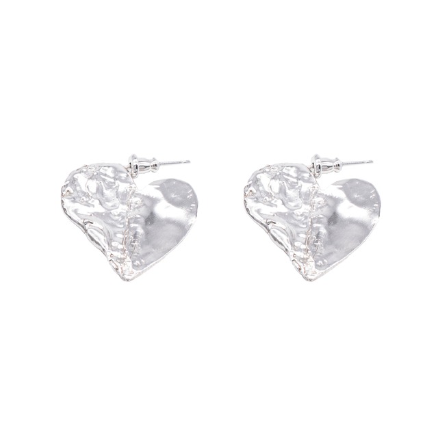 [P006] Silver 925 small heart earring