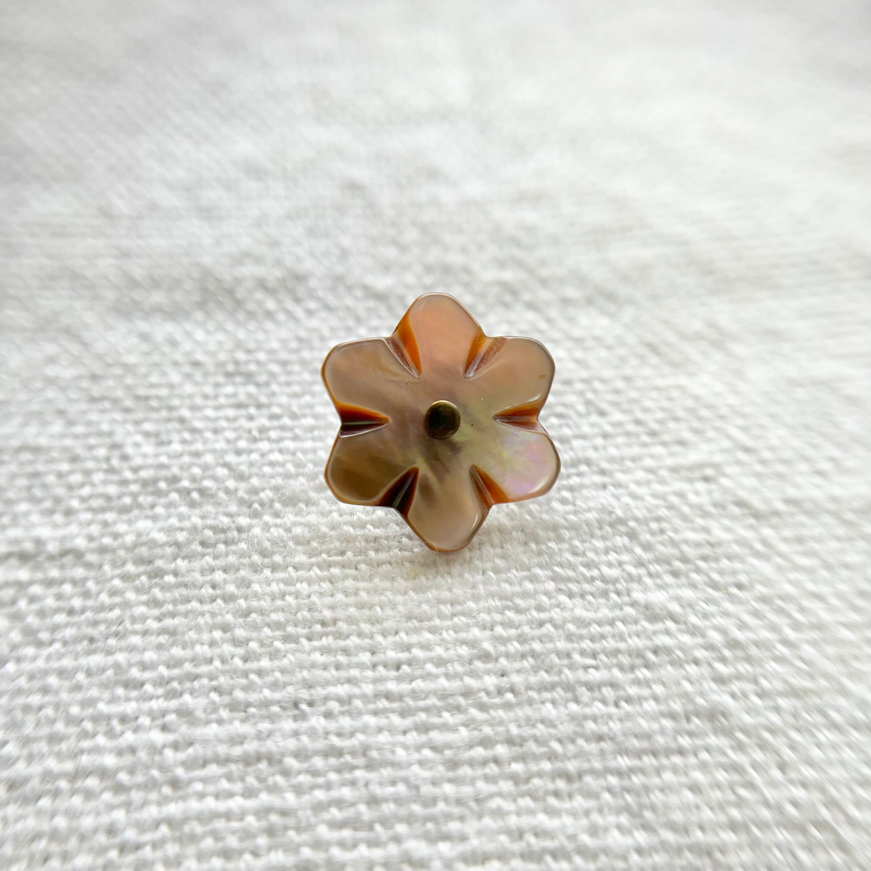 茶蝶貝ミニフラワー 13㎜