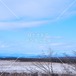 冬の釧路湿原と阿寒の山　Kushiro Marsh and Akan mountains in winter