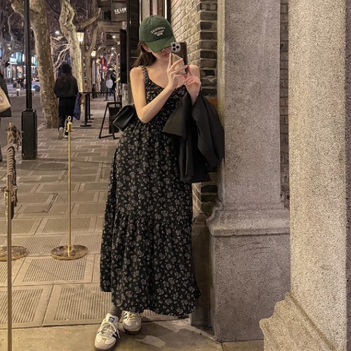 フラワーキャミワンピース ・19341