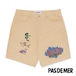 【PAS DE MER/パドゥメ】SOUNDSYSTEM SHORTS ショートパンツ / NATURAL ホワイト
