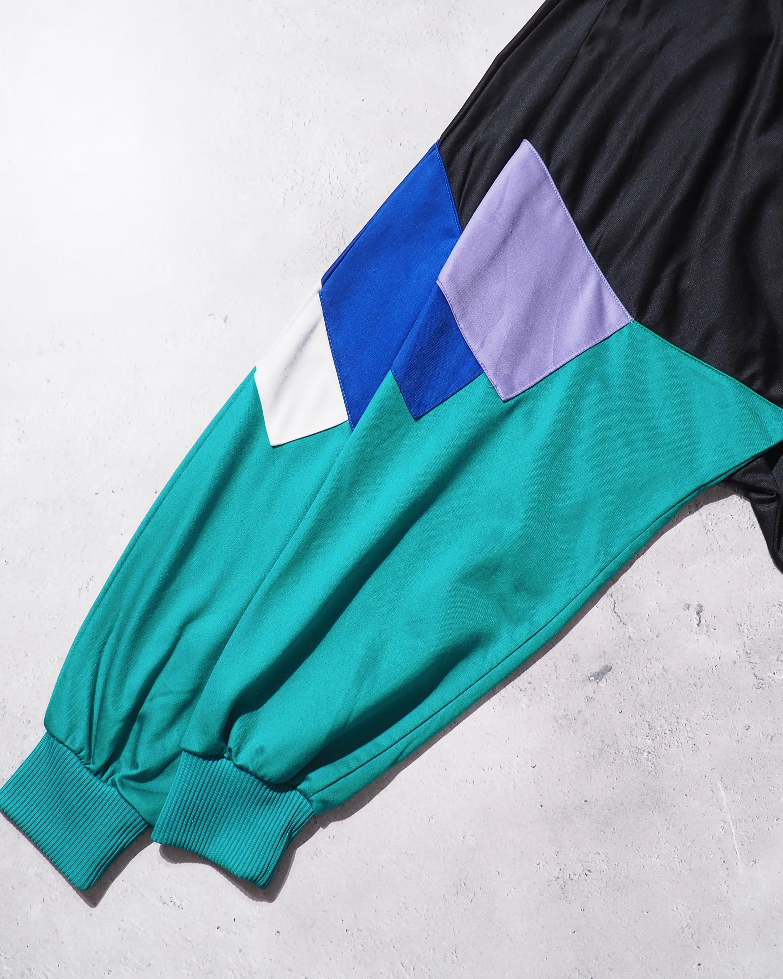 1980s ” Old adidas ” Multi color panel Switching vintage Track jacket