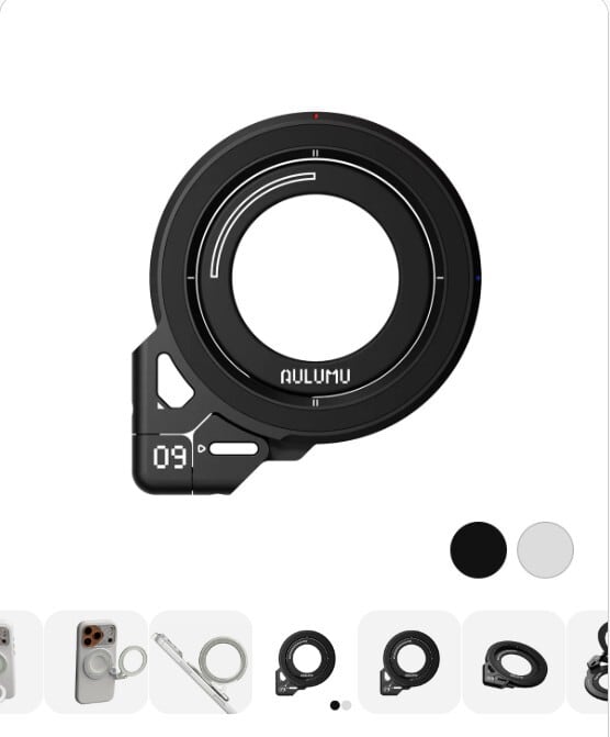 国内正規品 AULUMU 360°回転 両面マグネット G09 デュアル MagSafe対応
