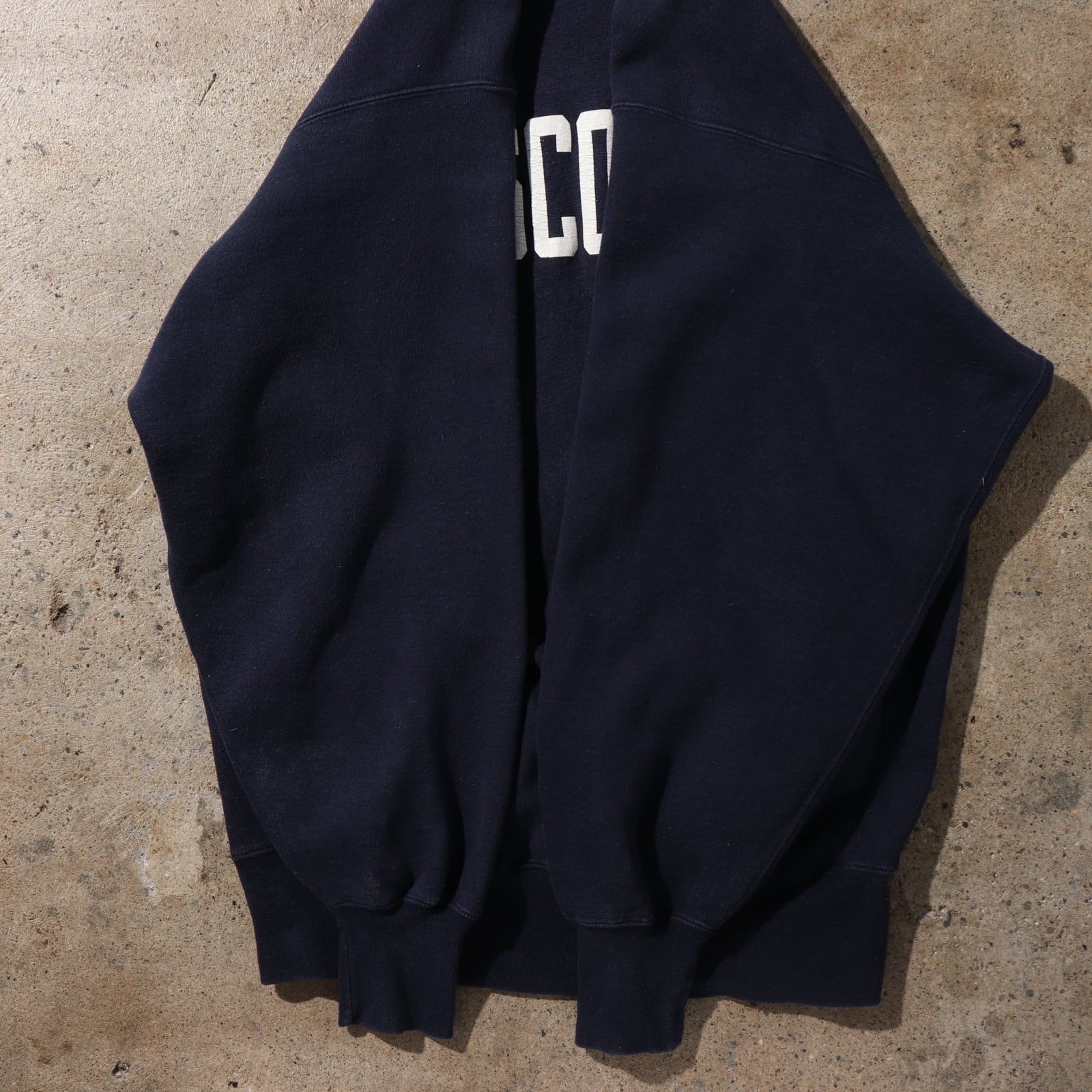 極美品 90s 2XL リバースウィーブ WISCONSIN 紺色 チャンピオン 