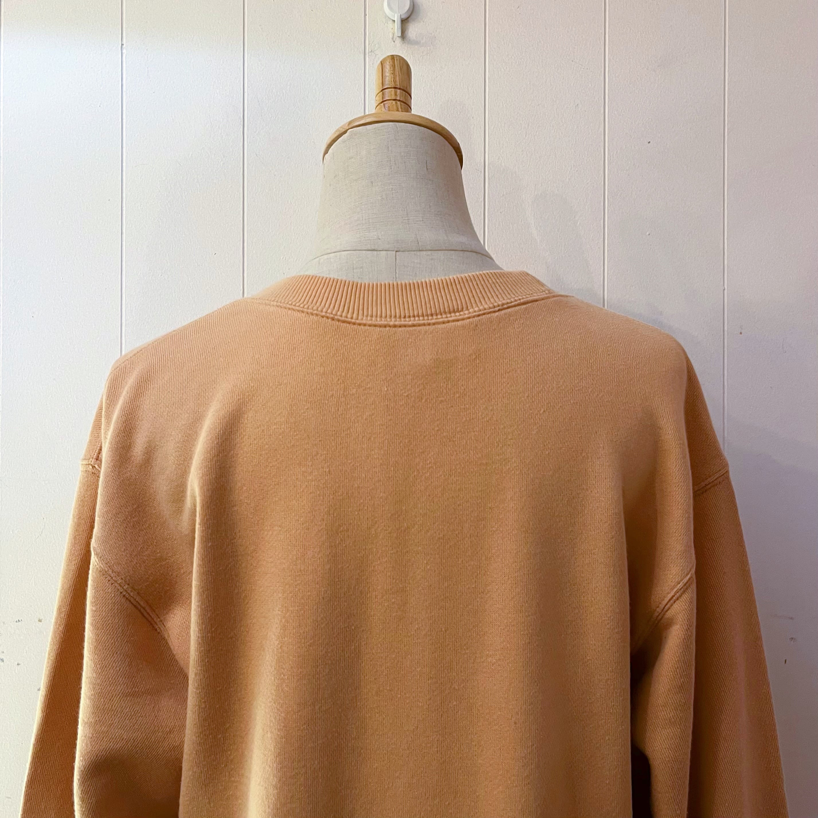 dog embroidery orange sweat