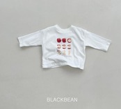 韓国子供服 / 26Autumn / Blackbean / アップルTシャツ / キッズ服  / ベビー服 / 秋服 *S(69㎝)~XL(120㎝)*