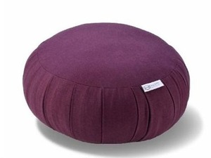 座禅布団「Linen 紫」径30cm 日本製