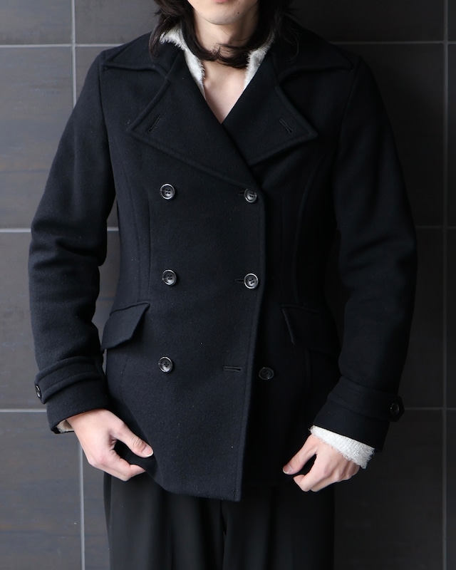 short length 6 button pea coat