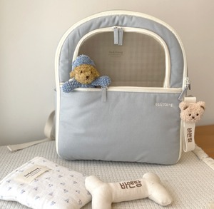 M/即納【ba＆ttang】soft curve backpack (bluegray)