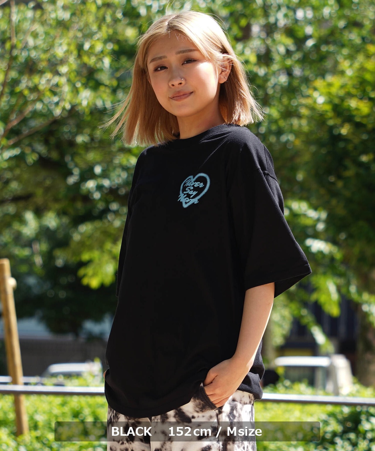 ◆スプレー風ハートロゴ プリントTシャツ◆wi-589592