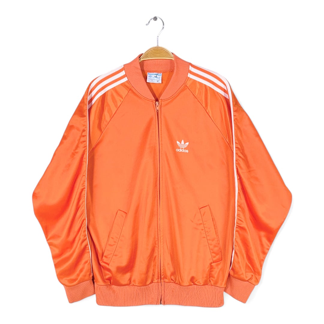 70s アディダス USA製 テネシー大学別注 ATPジャージ ヴィンテージトラックジャケット ジャージ オレンジ adidas サイズL 古着 @CK0234