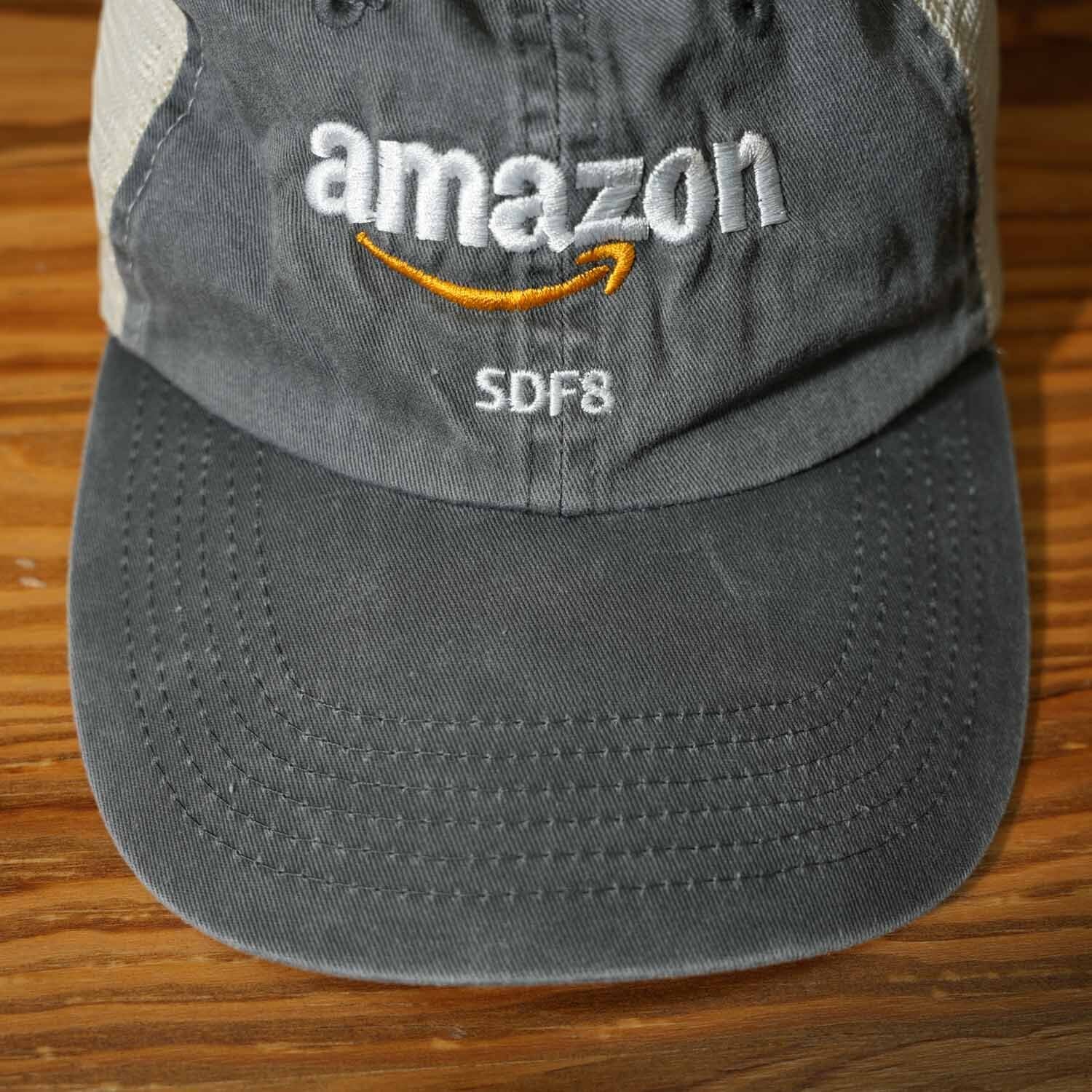 Amazon ロゴ刺繍 メッシュキャップ PORT AUTHORITY製 キャップ グレー