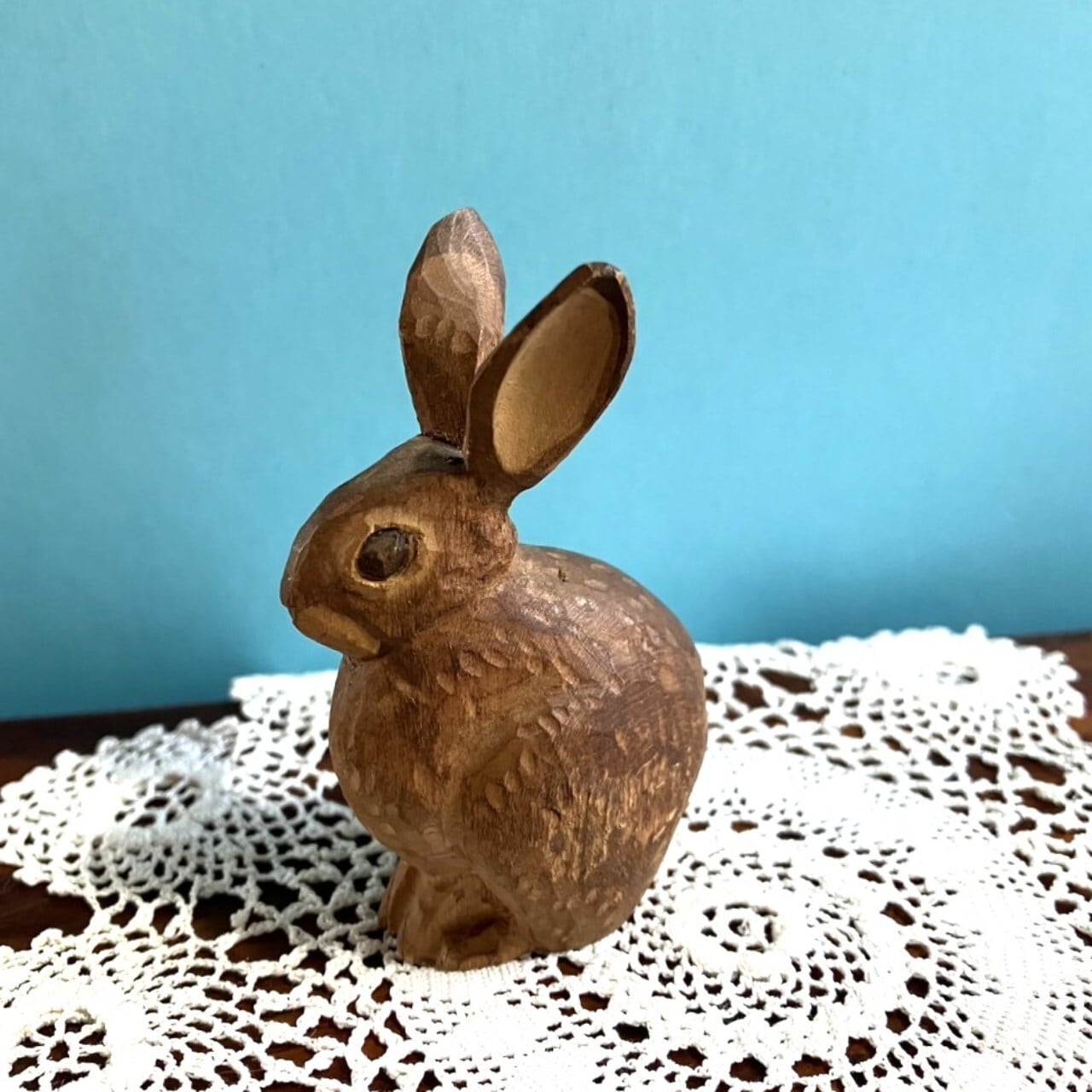 木彫りのミニウサギ ドイツ