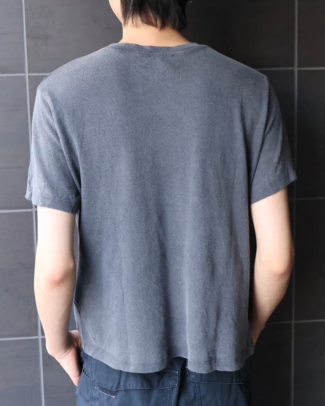 short length fade T shirt